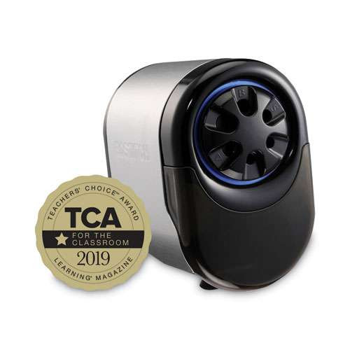 Quietsharp Glow Classroom Electric Pencil Sharpener, Ac-powered, 6.13 X 10.69 X 9, Silver/black Quietsharp Glow Classroom Electric Pencil Sharpener, Ac-powered, 6.13 X 10.69 X 9, Silver/black
