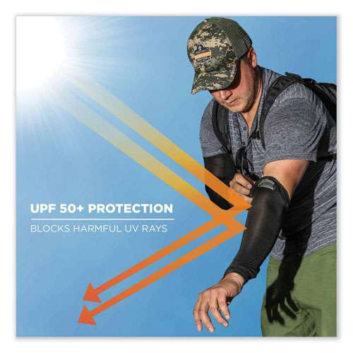 Chill-its 6690 Performance Knit Cooling Arm Sleeve, Polyester/spandex, Large, Lime, 2 Sleeves Chill-its 6690 Performance Knit Cooling Arm Sleeve, Polyester/spandex, Large, Lime, 2 Sleeves