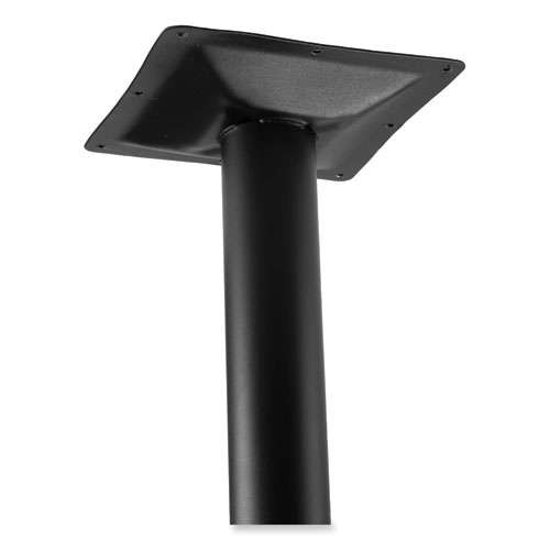 Cafe Table, 36w X 36d X 36h, Square Top/round Base, Mahogany Top, Black Base Cafe Table, 36w X 36d X 36h, Square Top/round Base, Mahogany Top, Black Base