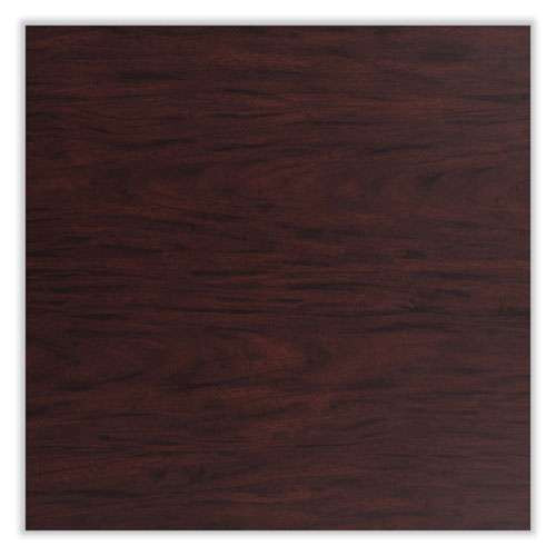 Cafe Table, 36w X 36d X 36h, Square Top/round Base, Mahogany Top, Black Base Cafe Table, 36w X 36d X 36h, Square Top/round Base, Mahogany Top, Black Base