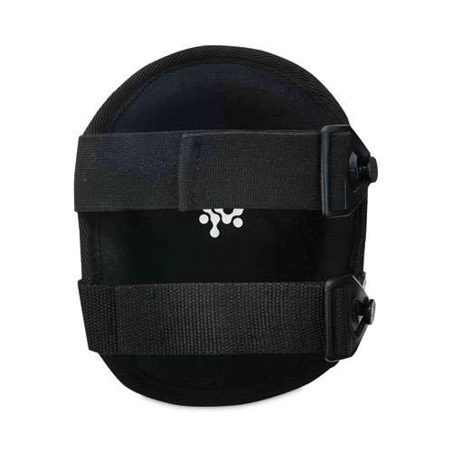 Proflex 355 Injected Gel Knee Pads, Short Cap, Buckle Closure, One Size Fits Most, Black, Pair