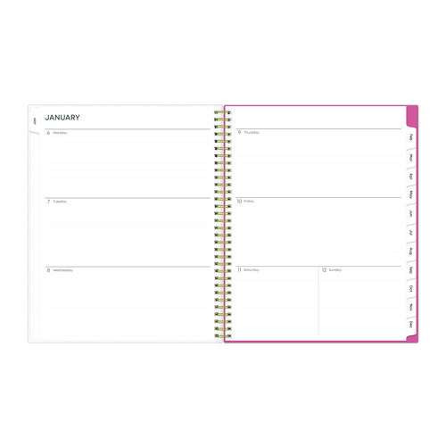 Fly By Frosted Weekly/monthly Planner, Butterflies Artwork, 11 X 8.5, Blush/pink Cover, 12-month (jan To Dec): 2025 Fly By Frosted Weekly/monthly Planner, Butterflies Artwork, 11 X 8.5, Blush/pink Cover, 12-month (jan To Dec): 2025