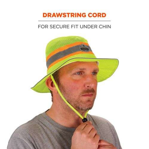Chill-its 8935mf Hi-vis Microfiber Ranger Sun Hat, Polyester/microfiber, 2x-large/3x-large, Lime Chill-its 8935mf Hi-vis Microfiber Ranger Sun Hat, Polyester/microfiber, 2x-large/3x-large, Lime