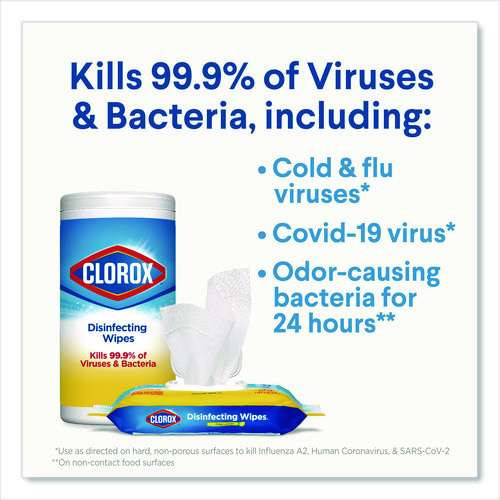 Disinfecting Wipes, Easy Pull Pack, 1-ply, 8 X 7, Lemon Scent, White, 75 Towels/box, 6 Boxes/carton Disinfecting Wipes, Easy Pull Pack, 1-ply, 8 X 7, Lemon Scent, White, 75 Towels/box, 6 Boxes/carton