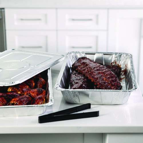 Aluminum Steam Table Pan, Heavy Duty Deep Full-size, 3.37" Deep, 19.6 X 11.6, 40/carton Aluminum Steam Table Pan, Heavy Duty Deep Full-size, 3.37" Deep, 19.6 X 11.6, 40/carton