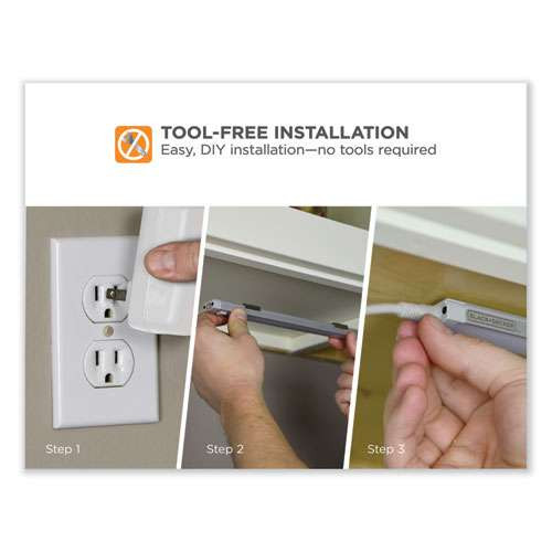 Led Dimmable Under Counter Lighting With Motion Sensor And Magnetic Option One-bar Kit, 0.78w X 0.39h, 9" Length Led Dimmable Under Counter Lighting With Motion Sensor And Magnetic Option One-bar Kit, 0.78w X 0.39h, 9" Length