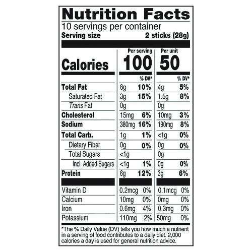 Original Flavor Mini Snack Sticks, Beef, 0.5 Oz Individually Wrapped, 20/carton Original Flavor Mini Snack Sticks, Beef, 0.5 Oz Individually Wrapped, 20/carton