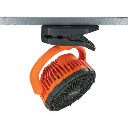 Chill-its 6090 Rechargeable Portable Jobsite Fan, 9.5, Orange/black Chill-its 6090 Rechargeable Portable Jobsite Fan, 9.5, Orange/black