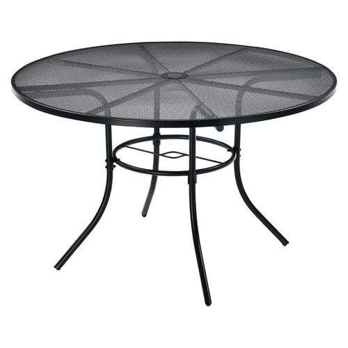 Interion Mesh Cafe Table And Chair Sets, Round, 36" Dia X 29"h, Black Top, Black Base/legs Interion Mesh Cafe Table And Chair Sets, Round, 36" Dia X 29"h, Black Top, Black Base/legs