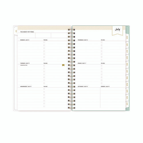 Day Designer "secret Garden Mint" Academic Year Weekly/monthly Notes Planner, 8 X 5, 12-month (july To June): 2025-2026 Day Designer "secret Garden Mint" Academic Year Weekly/monthly Notes Planner, 8 X 5, 12-month (july To June): 2025-2026