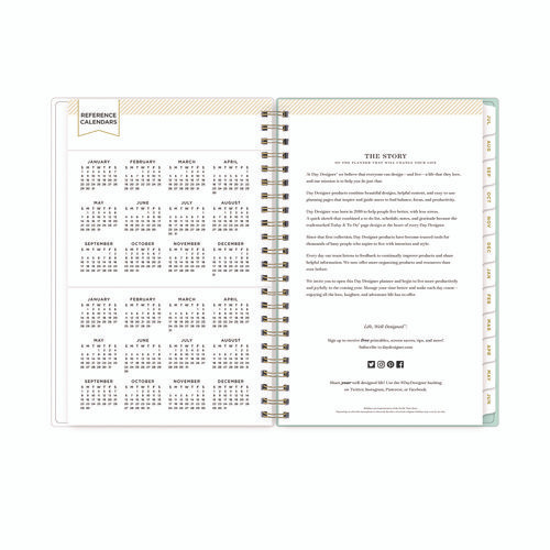 Day Designer "secret Garden Mint" Academic Year Weekly/monthly Notes Planner, 8 X 5, 12-month (july To June): 2025-2026 Day Designer "secret Garden Mint" Academic Year Weekly/monthly Notes Planner, 8 X 5, 12-month (july To June): 2025-2026