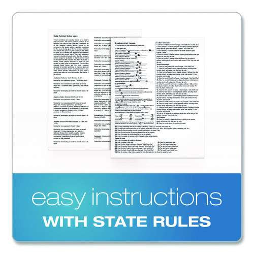 Residential Lease Form Sets With Instructions And Free Download, One-part (no Copies), 8.5 X 11, 4 Forms/set, 4 Sets/pack Residential Lease Form Sets With Instructions And Free Download, One-part (no Copies), 8.5 X 11, 4 Forms/set, 4 Sets/pack