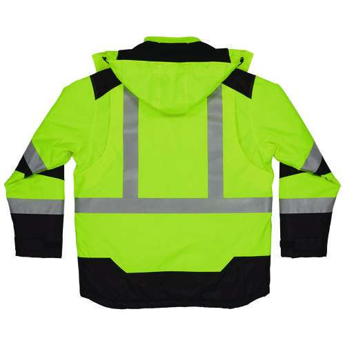Glowear Class 3 Hi-vis Winter Jacket With Amplifire Heat Reflective Lining, Small, Lime Glowear Class 3 Hi-vis Winter Jacket With Amplifire Heat Reflective Lining, Small, Lime