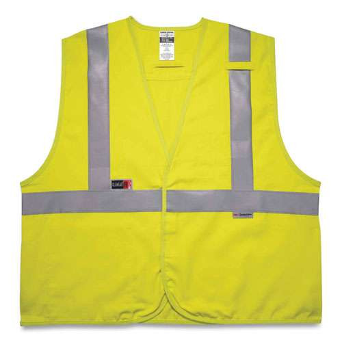 Glowear 8261frhl Class 2 Dual Compliant Fr Hook And Loop Safety Vest, Small/medium, Lime Glowear 8261frhl Class 2 Dual Compliant Fr Hook And Loop Safety Vest, Small/medium, Lime