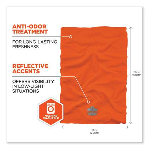 Chill-its 6487 Cooling Performance Knit Multi-band, Polyester/spandex, One Size Fits Most, Hi-vis Orange Chill-its 6487 Cooling Performance Knit Multi-band, Polyester/spandex, One Size Fits Most, Hi-vis Orange
