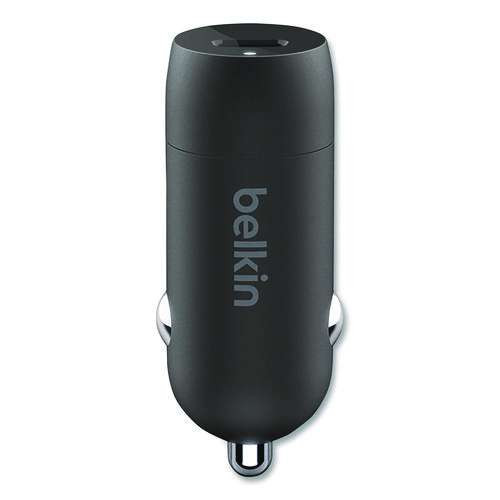 Boost Charge Usb-pd Car Charger + Lightning To Usb-c Cable, 30 W, Usb-c, Black