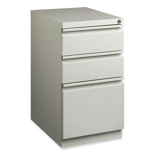 Full-width Pull 20 Deep Mobile Pedestal File, 3-drawer: Box/box/file, Letter, Light Gray, 15 X 19.88 X 27.75 Full-width Pull 20 Deep Mobile Pedestal File, 3-drawer: Box/box/file, Letter, Light Gray, 15 X 19.88 X 27.75