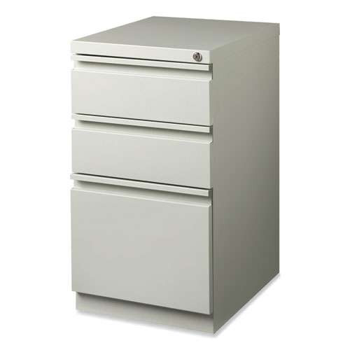 Full-width Pull 20 Deep Mobile Pedestal File, 3-drawer: Box/box/file, Letter, Light Gray, 15 X 19.88 X 27.75 Full-width Pull 20 Deep Mobile Pedestal File, 3-drawer: Box/box/file, Letter, Light Gray, 15 X 19.88 X 27.75