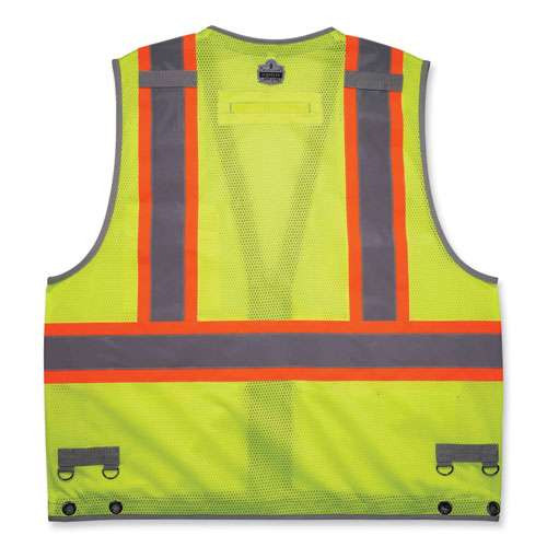 Glowear 8231tv Class 2 Hi-vis Tool Tethering Safety Vest, Polyester, Small/medium, Lime Glowear 8231tv Class 2 Hi-vis Tool Tethering Safety Vest, Polyester, Small/medium, Lime