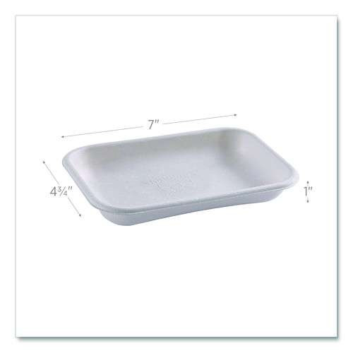Worldview Vanguard Rectangular Container, 12 Oz, 7 X 4.75 X 1, Sugarcane Fiber, White, 400/carton Worldview Vanguard Rectangular Container, 12 Oz, 7 X 4.75 X 1, Sugarcane Fiber, White, 400/carton