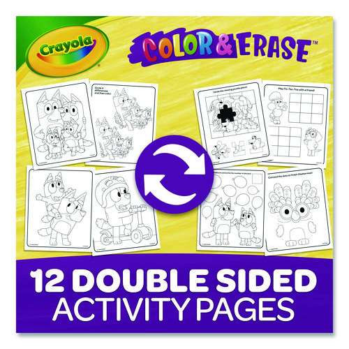 Bluey Color And Erase Reusable Activity Pad, (16) Coloring Pages, (3) Bluey Collection Markers Bluey Color And Erase Reusable Activity Pad, (16) Coloring Pages, (3) Bluey Collection Markers