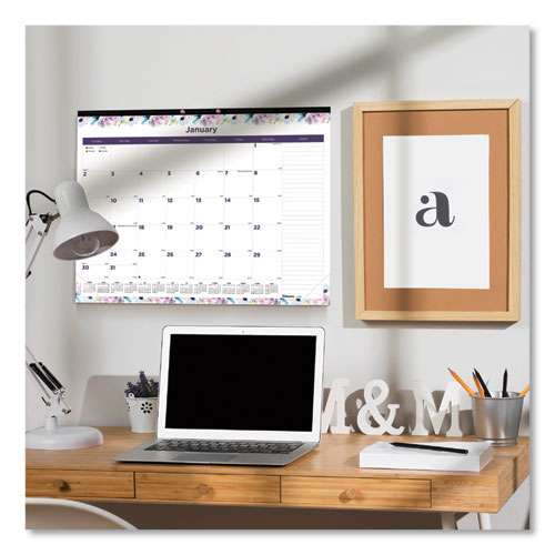 Passion Monthly Deskpad Calendar, Passion Floral Artwork, 22 X 17, Multicolor Sheets, Black Binding, 12-month (jan-dec): 2026 Passion Monthly Deskpad Calendar, Passion Floral Artwork, 22 X 17, Multicolor Sheets, Black Binding, 12-month (jan-dec): 2026