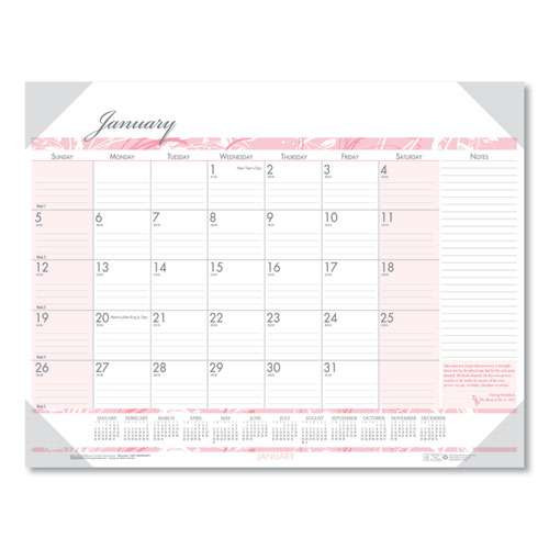 Recycled Monthly Desk Pad Calendar, Breast Cancer Awareness Artwork, 18.5 X 13, Black Binding/corners,12-month(jan-dec): 2026 Recycled Monthly Desk Pad Calendar, Breast Cancer Awareness Artwork, 18.5 X 13, Black Binding/corners,12-month(jan-dec): 2026