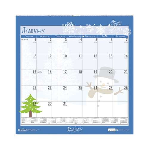 Recycled Seasonal Wall Calendar, Illustrated Seasons Artwork, 12 X 12, 12-month (jan To Dec): 2026 Recycled Seasonal Wall Calendar, Illustrated Seasons Artwork, 12 X 12, 12-month (jan To Dec): 2026