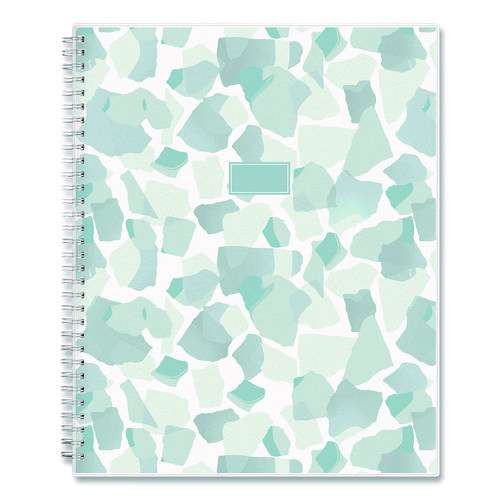 Amitza Weekly/monthly Planner, Abstract Artwork, 11 X 8.5, Blue/gray/white Cover, 12-month (jan To Dec): 2025