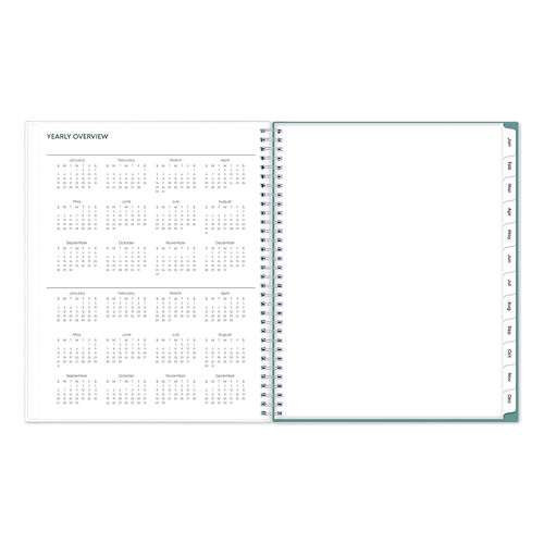 Amitza Weekly/monthly Planner, Abstract Artwork, 11 X 8.5, Blue/gray/white Cover, 12-month (jan To Dec): 2025