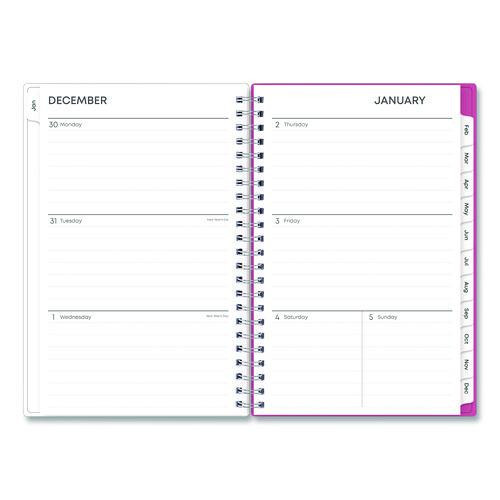 Bca Orchid Weekly/monthly Planner, Orchids Artwork, 8 X 5, White/pink Cover, 12-month (jan To Dec): 2025
