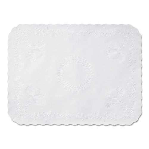 Anniversary Embossed Scalloped Edge Tray Mat, 14 X 19, White, 1,000/carton Anniversary Embossed Scalloped Edge Tray Mat, 14 X 19, White, 1,000/carton
