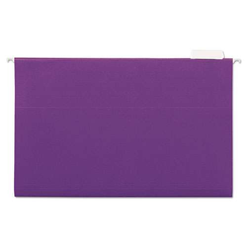 Deluxe Bright Color Hanging File Folders, Legal Size, 1/5-cut Tab, Violet, 25/box Deluxe Bright Color Hanging File Folders, Legal Size, 1/5-cut Tab, Violet, 25/box