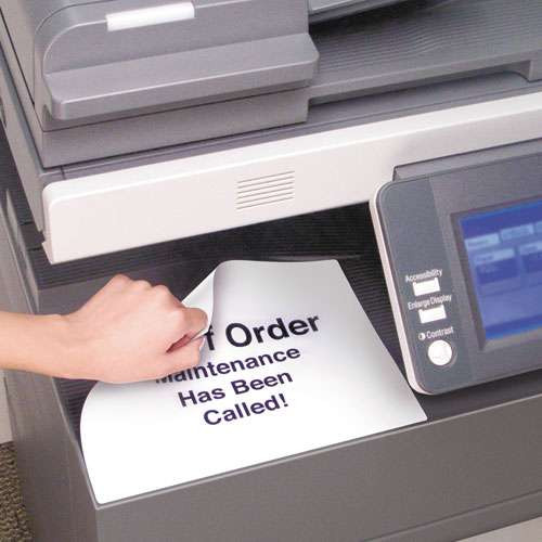 Removable Multi-use Labels, Inkjet/laser Printers, 8.5 X 11, White, 25/pack Removable Multi-use Labels, Inkjet/laser Printers, 8.5 X 11, White, 25/pack
