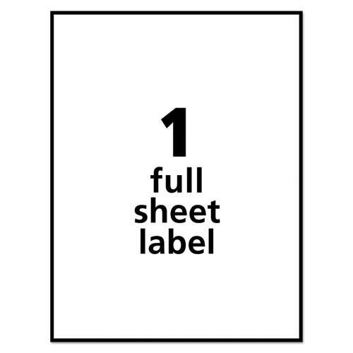 Removable Multi-use Labels, Inkjet/laser Printers, 8.5 X 11, White, 25/pack Removable Multi-use Labels, Inkjet/laser Printers, 8.5 X 11, White, 25/pack