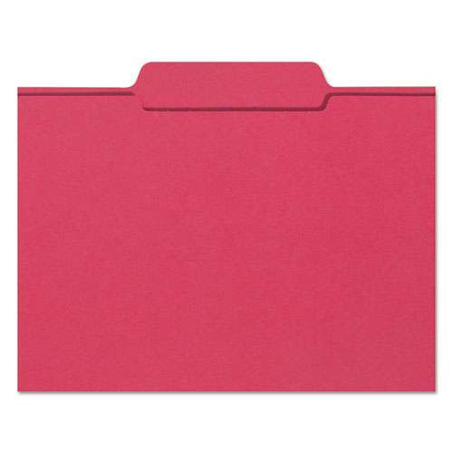 Colored File Folders, 1/3-cut Tabs: Assorted, Letter Size, 0.75" Expansion, Red, 100/box Colored File Folders, 1/3-cut Tabs: Assorted, Letter Size, 0.75" Expansion, Red, 100/box
