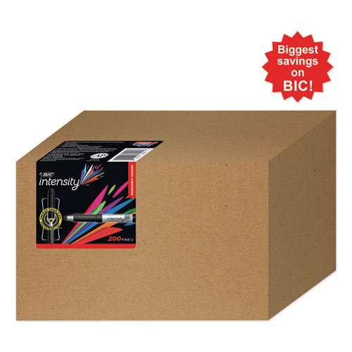 Intensity Fine Tip Permanent Marker Value Pack, Fine Bullet Tip, Black, 24/pack Intensity Fine Tip Permanent Marker Value Pack, Fine Bullet Tip, Black, 24/pack