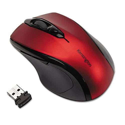 Pro Fit Mid-size Wireless Mouse, 2.4 Ghz Frequency/30 Ft Wireless Range, Right Hand Use, Ruby Red Pro Fit Mid-size Wireless Mouse, 2.4 Ghz Frequency/30 Ft Wireless Range, Right Hand Use, Ruby Red