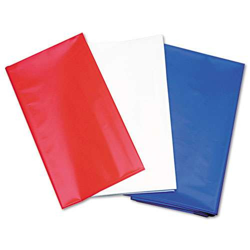 Table Set Rectangular Table Cover, Heavyweight Plastic, 54" X 108", Blue, 6/pack Table Set Rectangular Table Cover, Heavyweight Plastic, 54" X 108", Blue, 6/pack