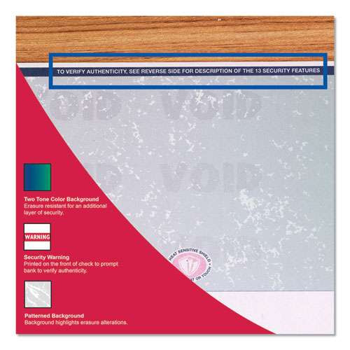 Premier Prismatic Check, 13 Features, 8.5 X 11, Blue/green Prismatic, 500/ream Premier Prismatic Check, 13 Features, 8.5 X 11, Blue/green Prismatic, 500/ream