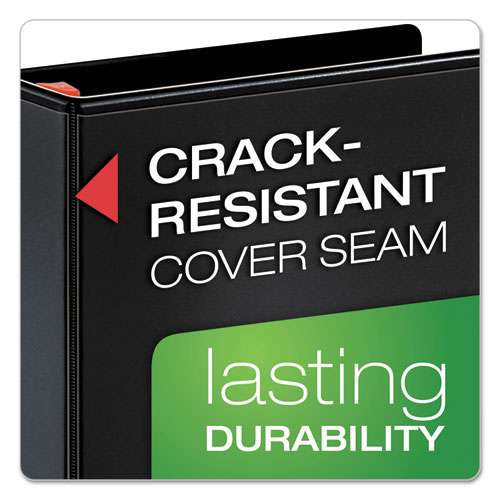 Xtralife Clearvue Non-stick Locking Slant-d Ring Binder, 3 Rings, 4" Capacity, 11 X 8.5, Black Xtralife Clearvue Non-stick Locking Slant-d Ring Binder, 3 Rings, 4" Capacity, 11 X 8.5, Black