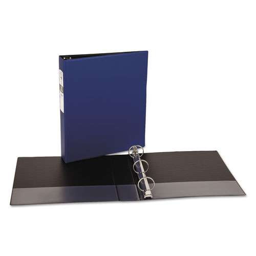Economy Non-view Binder With Round Rings, 3 Rings, 1.5" Capacity, 11 X 8.5, Blue, (3400) Economy Non-view Binder With Round Rings, 3 Rings, 1.5" Capacity, 11 X 8.5, Blue, (3400)