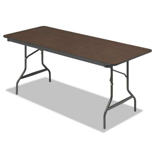 Officeworks Classic Wood-laminate Folding Table, Straight Legs, 48 X 24 X 29, Walnut Officeworks Classic Wood-laminate Folding Table, Straight Legs, 48 X 24 X 29, Walnut