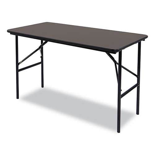 Officeworks Classic Wood-laminate Folding Table, Straight Legs, 48 X 24 X 29, Walnut Officeworks Classic Wood-laminate Folding Table, Straight Legs, 48 X 24 X 29, Walnut