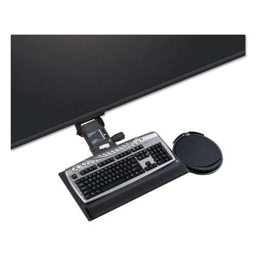 Leverless Lift N Lock Keyboard Tray, 19w X 10d, Black Leverless Lift N Lock Keyboard Tray, 19w X 10d, Black