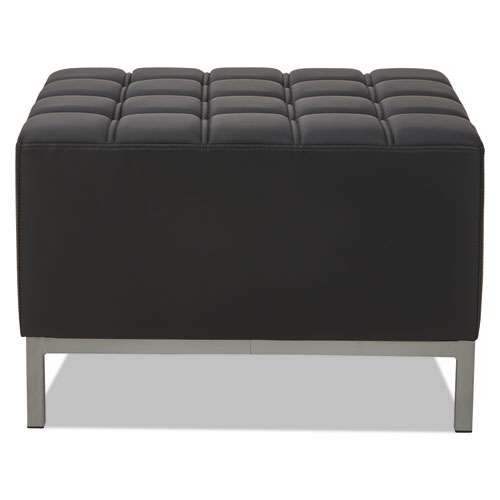 Alera Qub Series Ottoman, 26.38w X 21.5d X 17.5h, Black