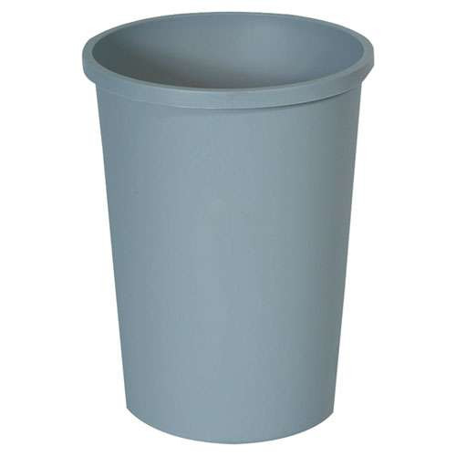 Untouchable Waste Container, Round, Plastic, 11 Gal, Gray Untouchable Waste Container, Round, Plastic, 11 Gal, Gray