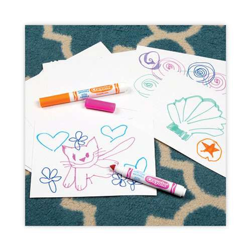 Broad Line Washable Markers, Broad Bullet Tip, Assorted Colors, 64/set Broad Line Washable Markers, Broad Bullet Tip, Assorted Colors, 64/set