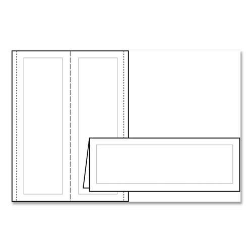 Large Embossed Tent Card, Ivory, 3.5 X 11, 1 Card/sheet, 50 Sheets/pack Large Embossed Tent Card, Ivory, 3.5 X 11, 1 Card/sheet, 50 Sheets/pack