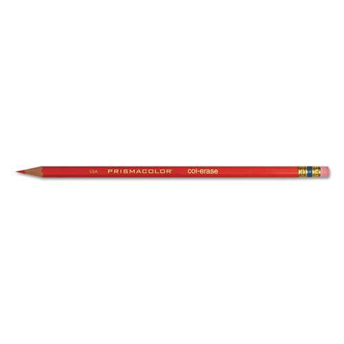 Col-erase Pencil With Eraser, 0.7 Mm, 2b (#1), Assorted Lead/barrel Colors, Dozen